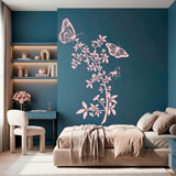 Vinilos Decorativos: Floral Atzureus 12