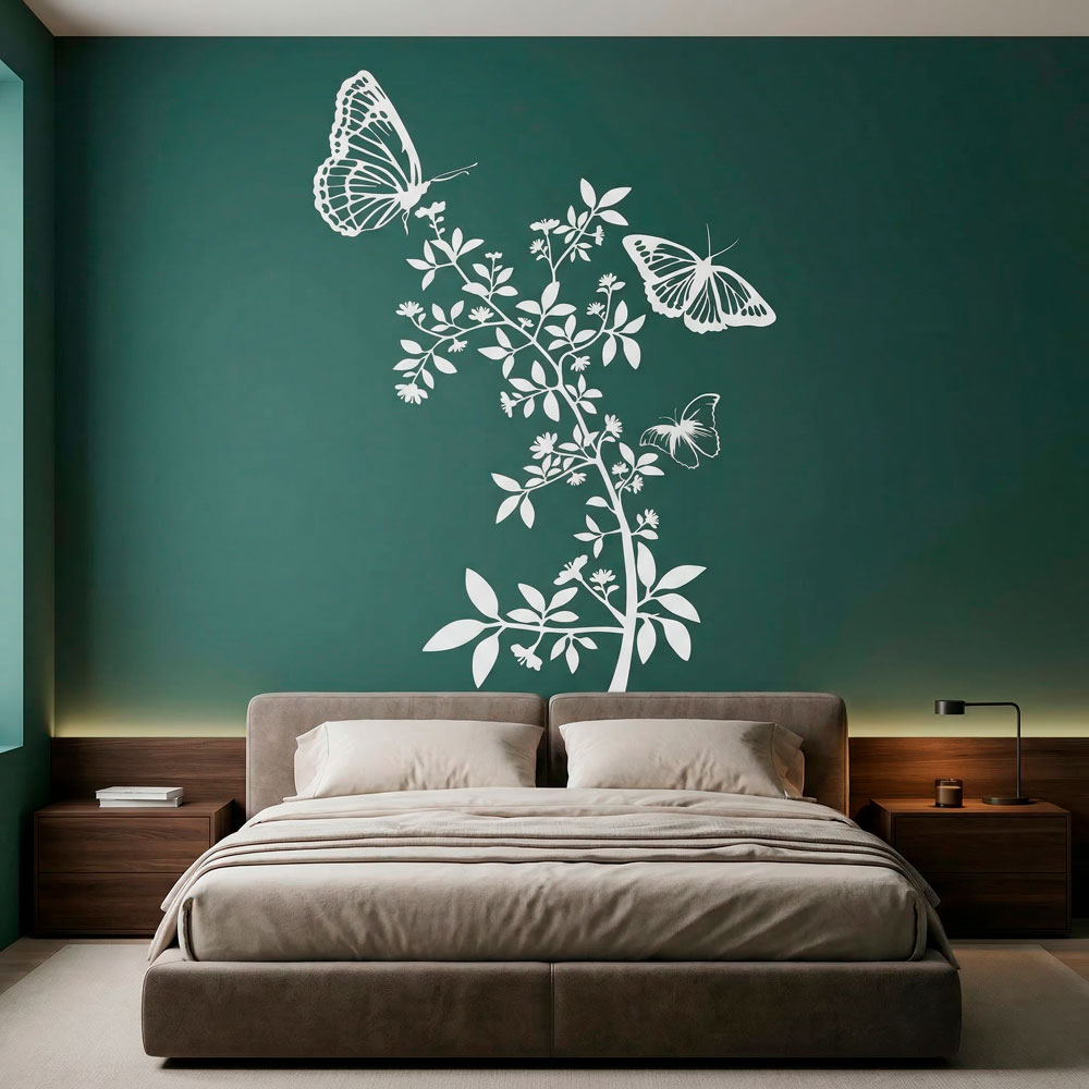 Vinilos Decorativos: Floral Atzureus