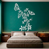 Vinilos Decorativos: Floral Atzureus 13