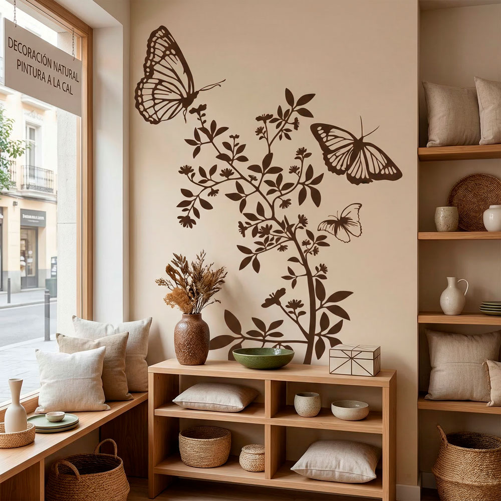 Vinilos Decorativos: Floral Atzureus