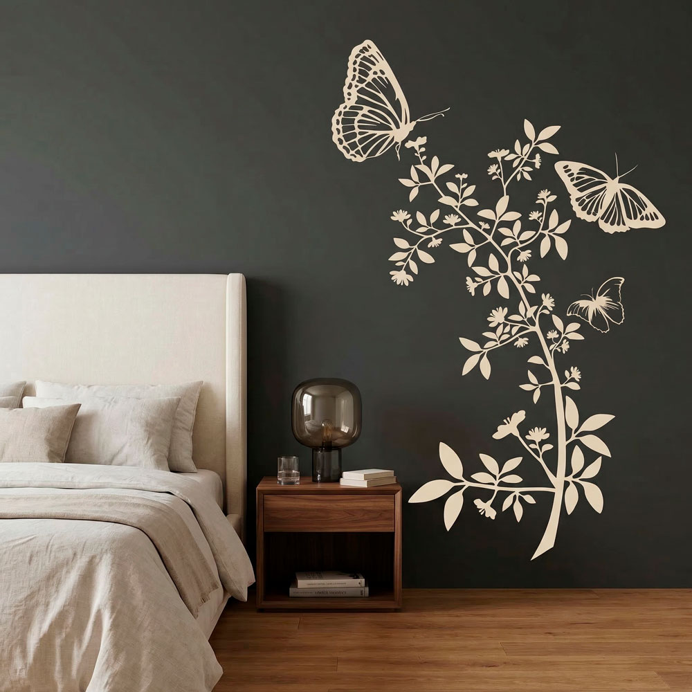 Vinilos Decorativos: Floral Atzureus