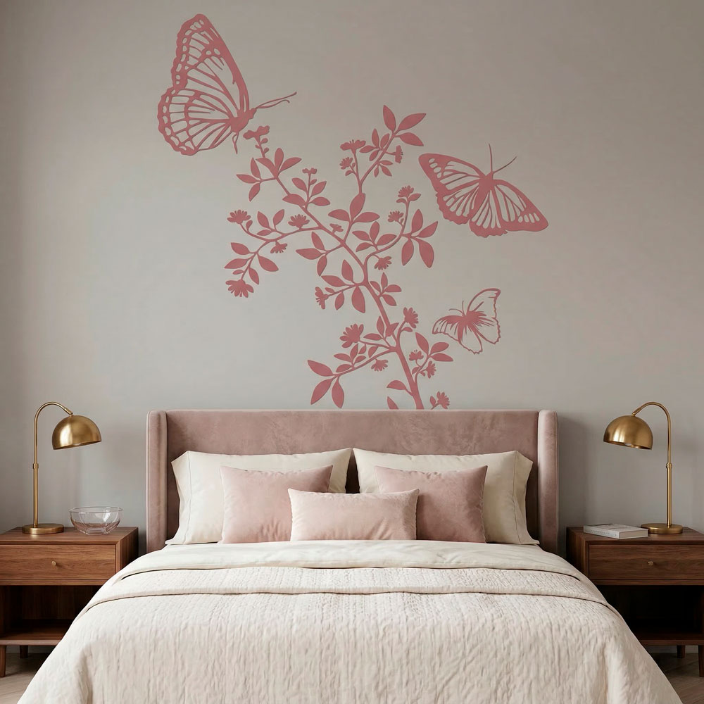 Vinilos Decorativos: Floral Atzureus