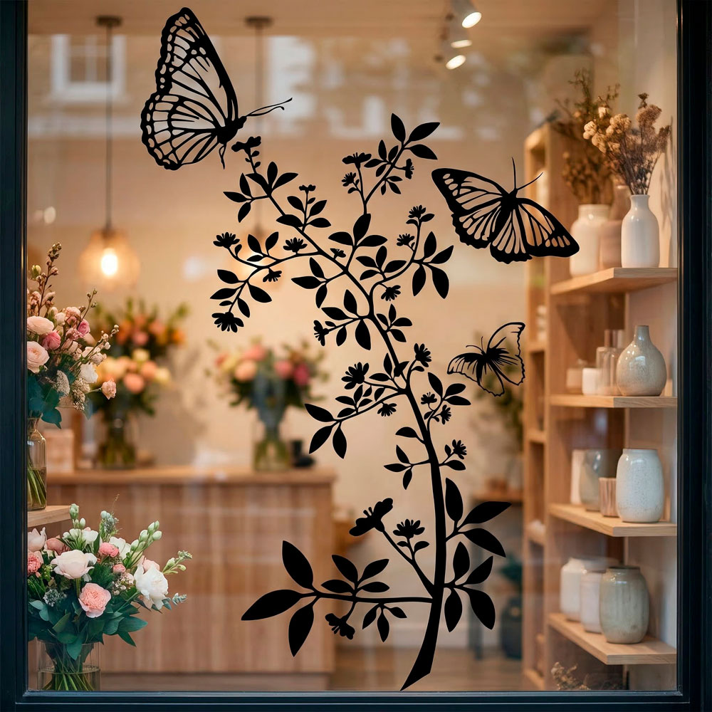 Vinilos Decorativos: Floral Atzureus