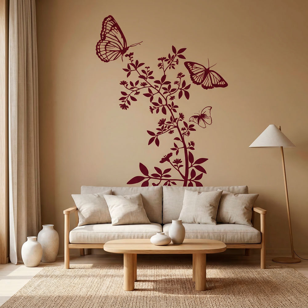 Vinilos Decorativos: Floral Atzureus