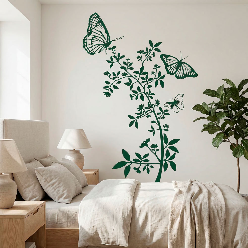 Vinilos Decorativos: Floral Atzureus