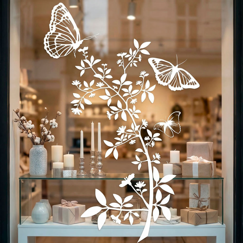 Vinilos Decorativos: Floral Atzureus