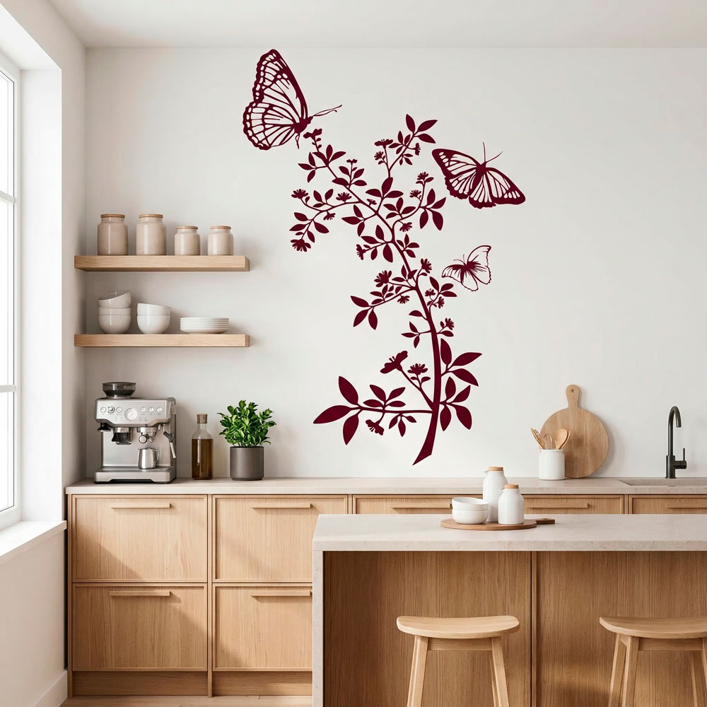 Vinilos Decorativos: Floral Atzureus