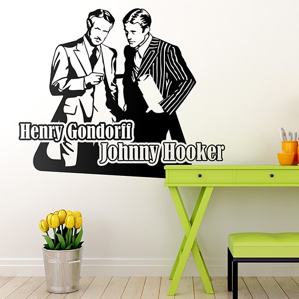 Vinilos Decorativos: Johnny Hooker  y Henry Gondorff