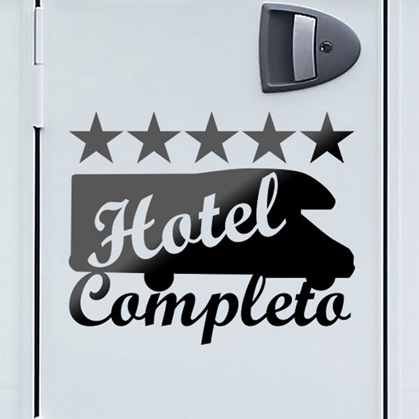 Pegatinas: Hotel Completo caravana