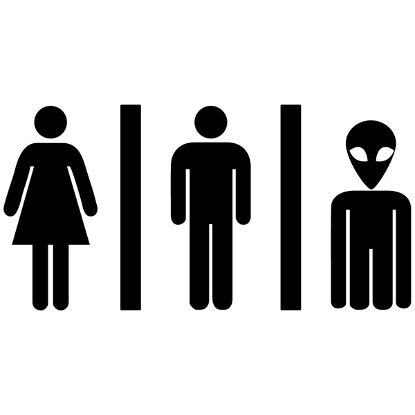 Vinilo para baño WC Alien | TeleAdhesivo.com