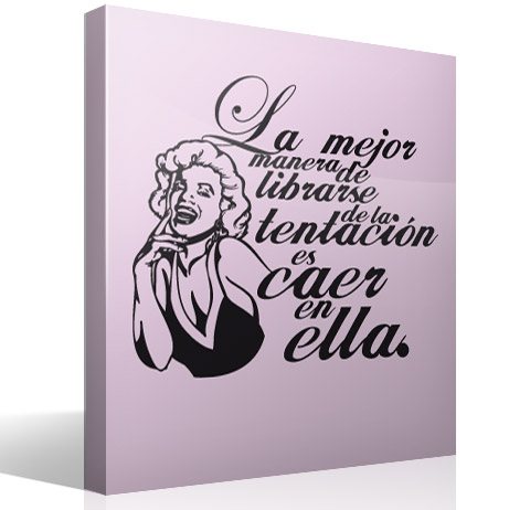 Vinilos Decorativos: La tentación de Marilyn