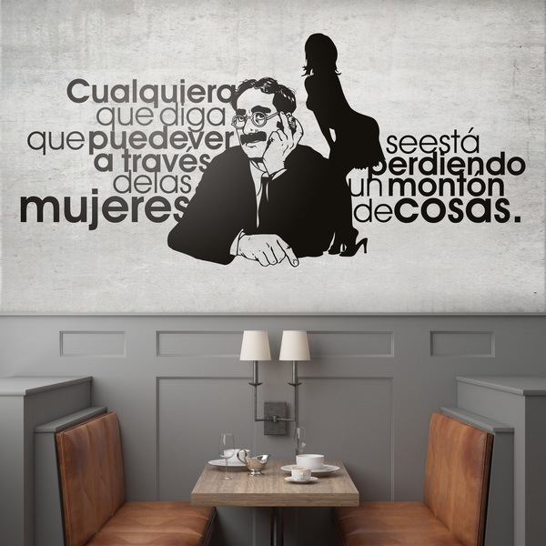 Vinilos Decorativos: Groucho Mujeres