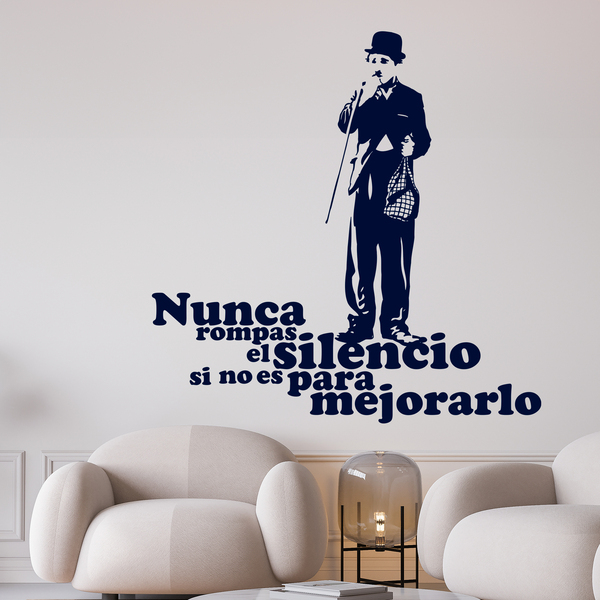 Vinilos Decorativos: Charlot silencio