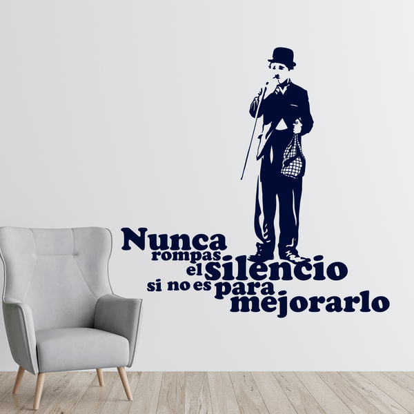 Vinilos Decorativos: Charlot silencio