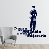 Vinilos Decorativos: Charlot silencio 3