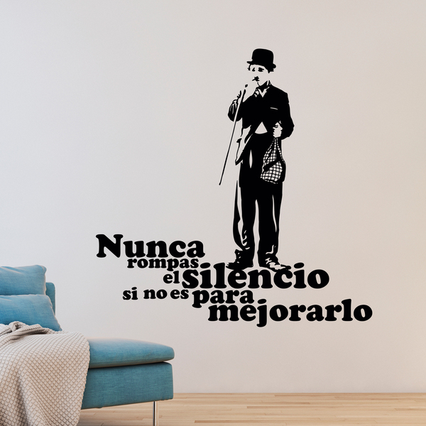 Vinilos Decorativos: Charlot silencio