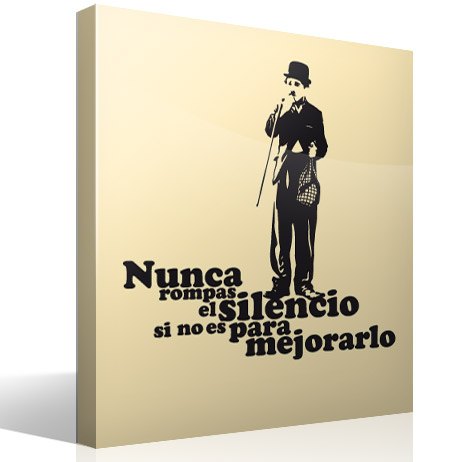 Vinilos Decorativos: Charlot silencio