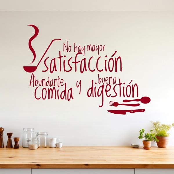 Vinilos Decorativos: Comida Digestión