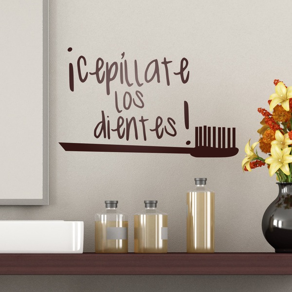 Vinilos Decorativos: Cepíllate los dientes