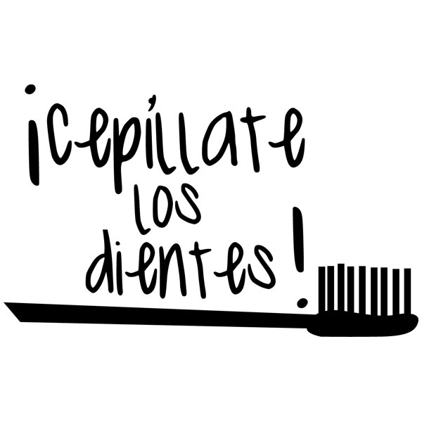 Vinilos Decorativos: Cepíllate los dientes