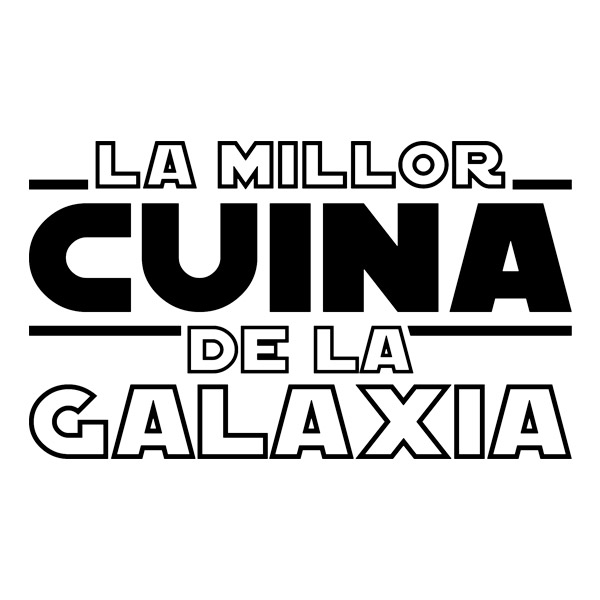 Vinilos Decorativos: La Mejor Cocina de la Galaxia en Catalán