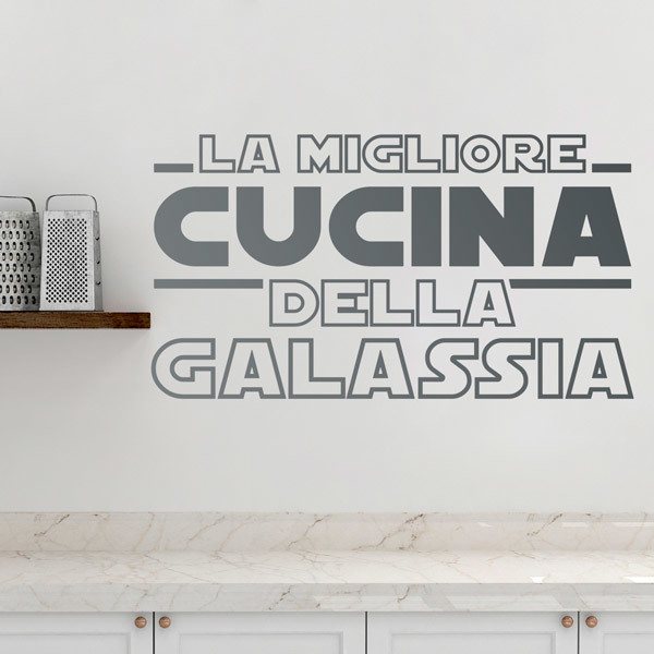 Vinilos Decorativos: La Mejor Cocina de la Galaxia en Italiano