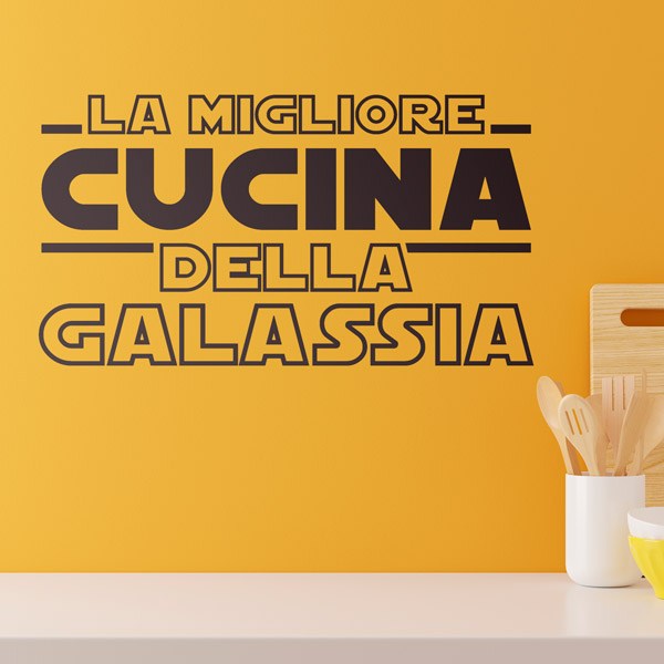 Vinilos Decorativos: La Mejor Cocina de la Galaxia en Italiano