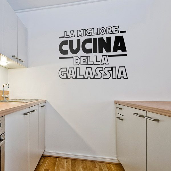 Vinilos Decorativos: La Mejor Cocina de la Galaxia en Italiano