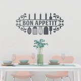 Vinilo Decorativo Buen Provecho en Francés | TeleAdhesivo.com