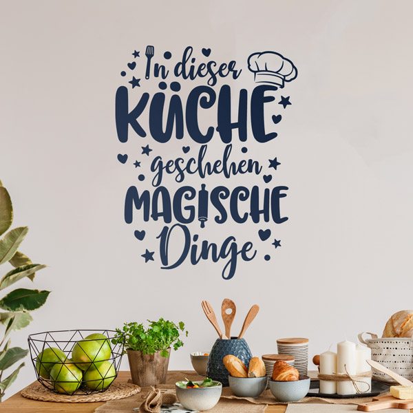 Vinilos Decorativos: Cocina Mágica en Alemán