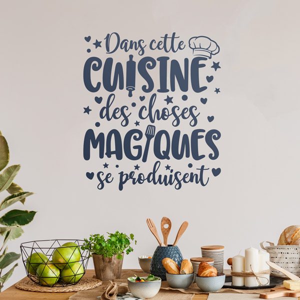 Vinilos Decorativos: Cocina Mágica en Francés