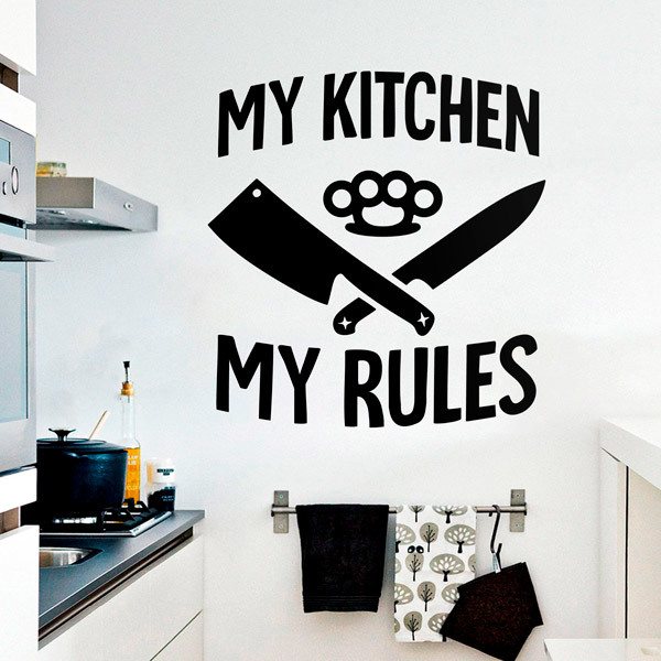 Vinilos Decorativos: My Kitchen my Rules