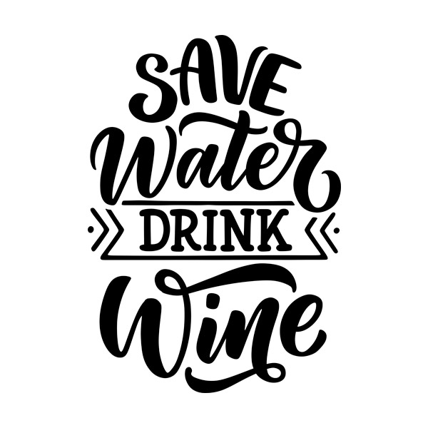 Vinilos Decorativos: Save Water Drink Wine