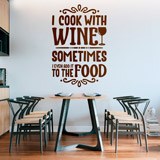 Vinilos Decorativos: I cook with wine 2