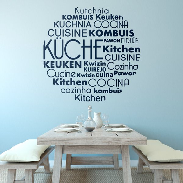 Vinilos Decorativos: Cocina Idiomas en Alemán