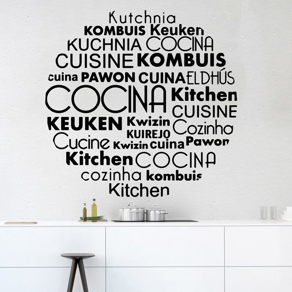 Vinilos Decorativos: Cocina Idiomas en Español