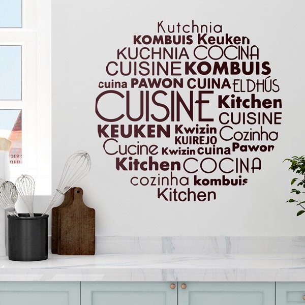 Vinilos Decorativos: Cocina Idiomas en Francés