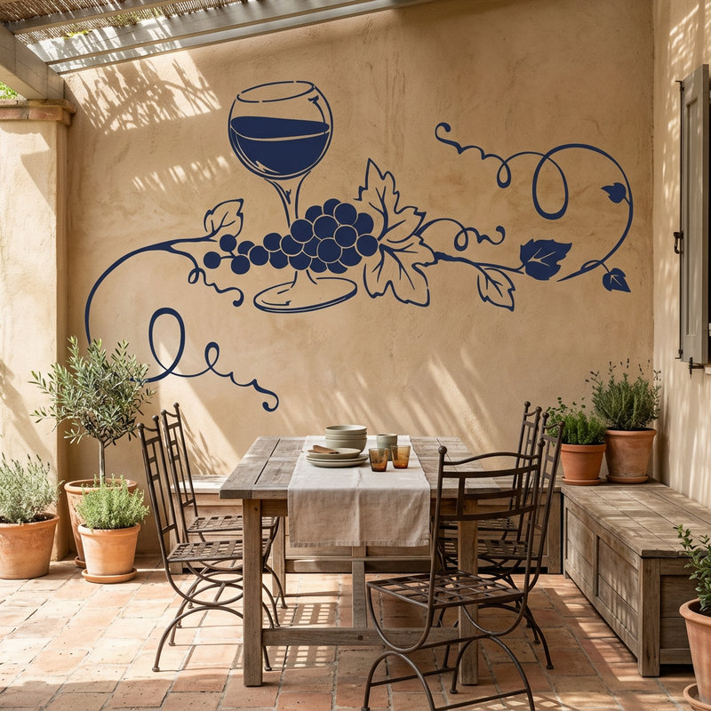 Vinilos Decorativos: Deliciosa Copa de Vino