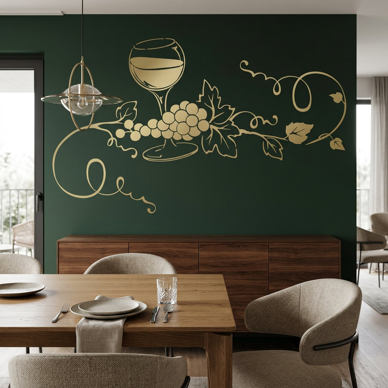 Vinilos Decorativos: Deliciosa Copa de Vino