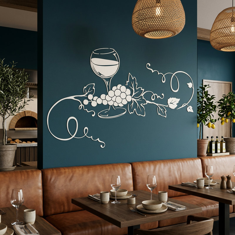 Vinilos Decorativos: Deliciosa Copa de Vino