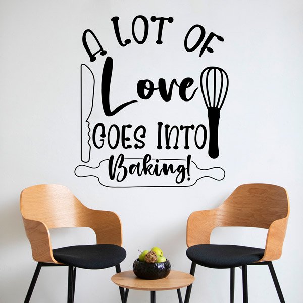 Vinilos Decorativos: A lot of love goes into baking!