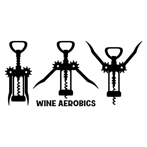 Vinilos Decorativos: Wine Aerobics