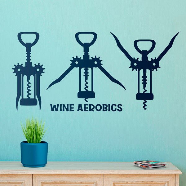 Vinilos Decorativos: Wine Aerobics