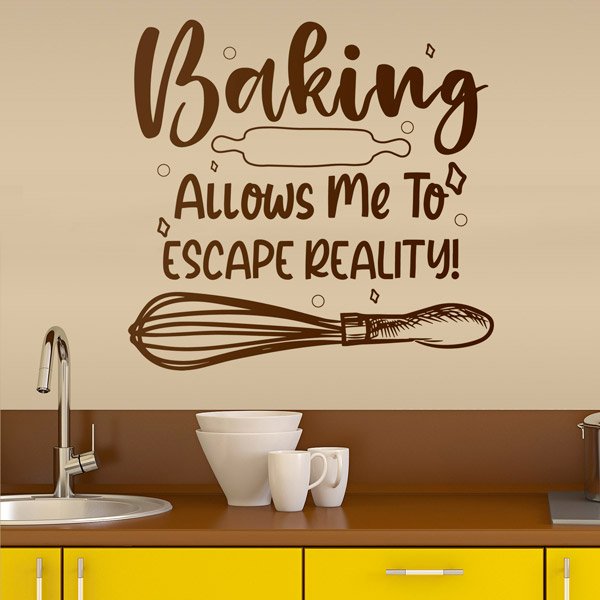 Vinilos Decorativos: Baking allows me to escape reality