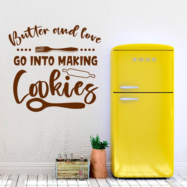 Vinilos Decorativos: Butter and love go into making cookies