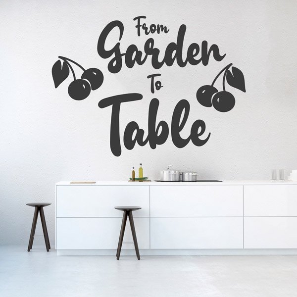 Vinilos Decorativos: From garden to table