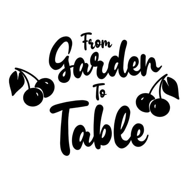 Vinilos Decorativos: From garden to table