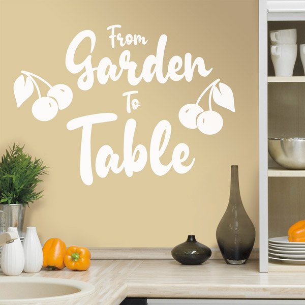 Vinilos Decorativos: From garden to table