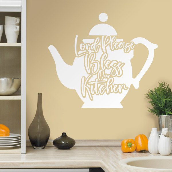 Vinilos Decorativos: Lord please bless our kitchen