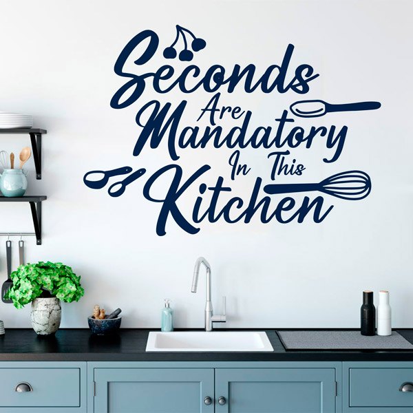 Vinilos Decorativos: Seconds are mandatory in this kitchen